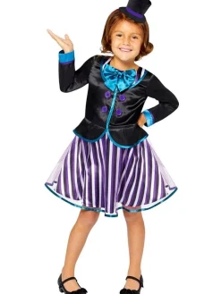 Kids' Party Delights Kids'<Dark Mad Hatter Girl - Child And Teen Costume