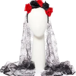 Day Of The Dead Headband Veil<Party Delights New