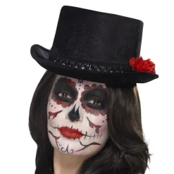 Day Of The Dead Top Hat<Party Delights Discount
