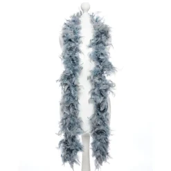 Deluxe Grey Feather Boa<Party Delights Sale