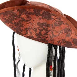 Deluxe Pirate Hat With Hair<Party Delights Best