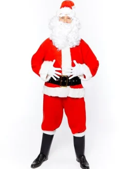 Men's Party Delights Men's<Deluxe Santa Suit - Adult Costume