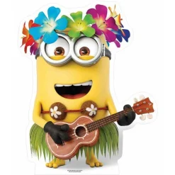 Despicable Me Hawaiian Guitar Dave Minion Cardboard Cutout - 81Cm X 65Cm<Party Delights Outlet