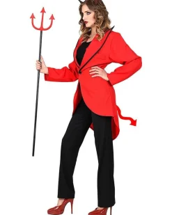 Women's Party Delights Women's<Devil Tailcoat - Adult Costume