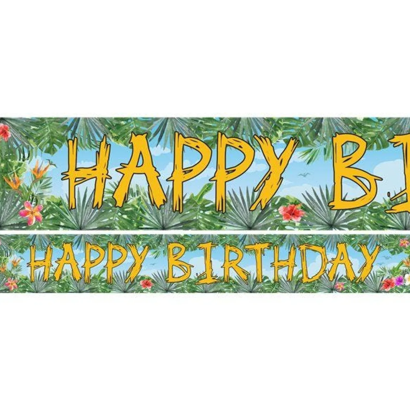 Dinosaur Adventure Paper Banners - 1M (3Pk)<Party Delights Sale