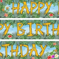 Dinosaur Adventure Paper Banners - 1M (3Pk)<Party Delights Sale
