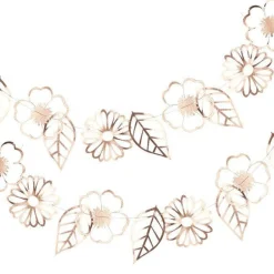 Ditsy Floral Rose Gold Foiled Flower Garland - 3M<Party Delights Hot
