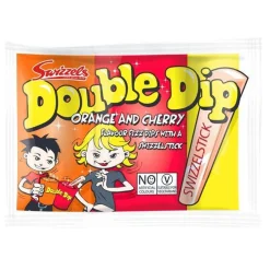 Double Dip - Orange & Cherry Flavours - 19G<Party Delights Clearance