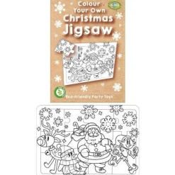 Party Delights Stocking Fillers<Eco Colour Your Own Christmas Jigsaw