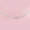 Eco Pastel Rainbow Happy Birthday Banner - 2M<Party Delights Clearance