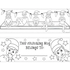 Party Delights Stocking Fillers<Elfin Around Colouring Mug