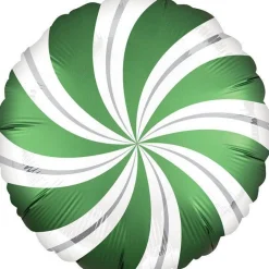 Emerald Green Candy Swirl Balloon - 18" Foil<Party Delights New