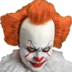 Men's Party Delights Men's<Evil Clown Wig With Latex Head