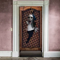 Party Delights Window & Door Decorations<Evil Nun Door Decoration - 80Cm X 1.8M