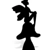 Fairy Silhouette Cardboard Cutout - 174Cm X 94Cm<Party Delights New