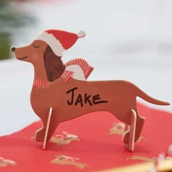 Party Delights Tableware<Festive Sausage Dog Place Cards (6Pk)