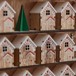Party Delights Christmas Party Accessories<Fill Your Own Wooden House Advent Calendar - 37.5Cm X 30Cm