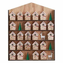 Party Delights Christmas Party Accessories<Fill Your Own Wooden House Advent Calendar - 37.5Cm X 30Cm