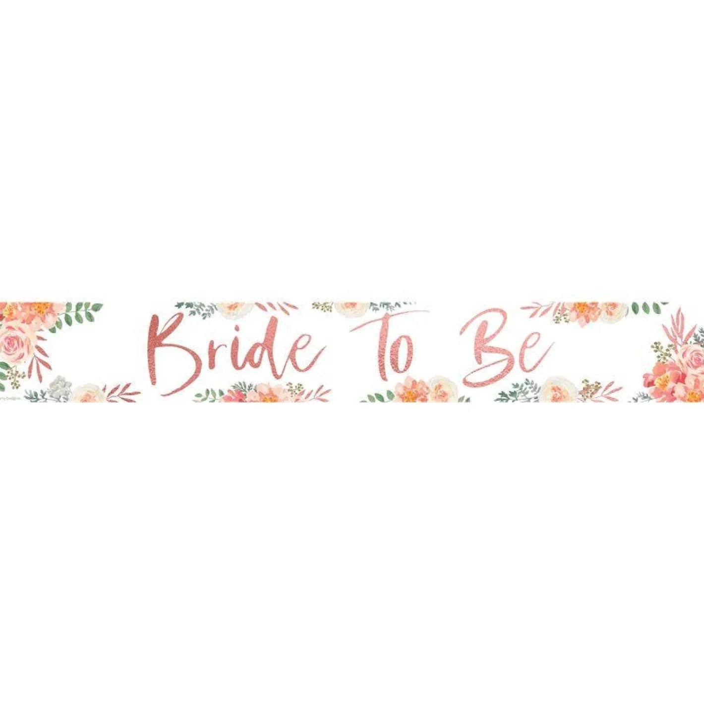 Floral Hen Party 'Bride To Be' Paper Banners - 1M (3Pk)<Party Delights Best