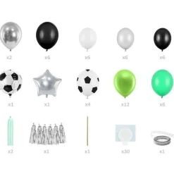 Football Balloon Arch Garland - 48 Balloons<Party Delights