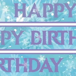 Frozen Style Paper Banners - 1M (3Pk)<Party Delights