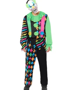 Men's Party Delights Men's<Funhouse Clown - Adult Costume