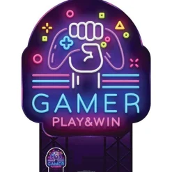 Gamer Sign Cardboard Cutout - 135Cm X 99Cm<Party Delights New