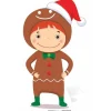 Gingerbread Boy Cardboard Cutout - 83Cm X 49Cm<Party Delights Clearance