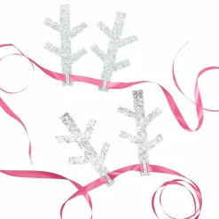 Party Delights Christmas Party Accessories<Glitter Antlers Headbands (5Pk)