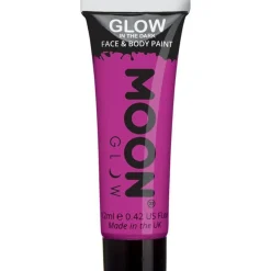 Glow In The Dark Face & Body Paint - Purple 12Ml<Party Delights Hot