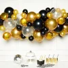 Gold & Black Balloon Arch Garland - 66 Balloons<Party Delights Sale