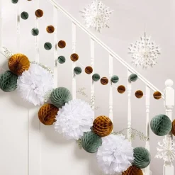 Party Delights Hanging Decorations<Gold & Silver Christmas Staircase Decorating Kit