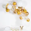 Gold & White Balloon Arch Garland - 66 Balloons<Party Delights Clearance