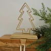 Party Delights Tableware<Gold Christmas Tree Stocking Holder - 17Cm
