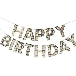 Gold Foil Fringe Letter Bunting - 1.5M<Party Delights Best