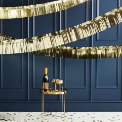 Gold Foil Fringed Garland - 5M<Party Delights Hot