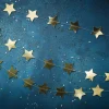 Party Delights Hanging Decorations<Gold Foiled Star Paper Garland - 5M