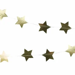 Party Delights Hanging Decorations<Gold Foiled Star Paper Garland - 5M