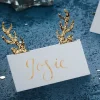Party Delights Tableware<Gold Glitter Antler Place Cards (10Pk)