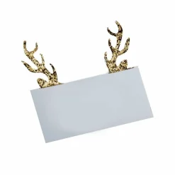 Party Delights Tableware<Gold Glitter Antler Place Cards (10Pk)