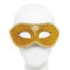 Gold Glitter Masquerade Mask<Party Delights Outlet