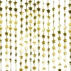 Party Delights Hanging Decorations<Gold Glitter Star Foil Backdrop Curtain - 2M
