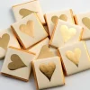 Gold Heart Chocolate Neapolitans X50<Party Delights New