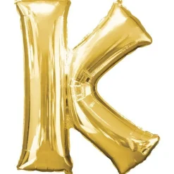 Gold Letter K Balloon - 34" Foil<Party Delights Sale