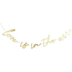 Gold Love Is In The Air Letter Banner - 2M<Party Delights