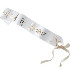 Gold Maid Of Honour Paper Sash<Party Delights Discount