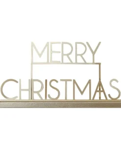 Party Delights Tableware<Gold Merry Christmas Sign