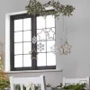 Party Delights Hanging Decorations<Gold Metal Hoop With Foliage & Wooden Hanging Decorations - 40Cm