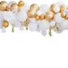 Gold Mix Balloon Garland With Decorations - 80 Balloons<Party Delights Discount