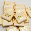 Gold 'Mr & Mrs' Chocolate Neapolitans X50<Party Delights New